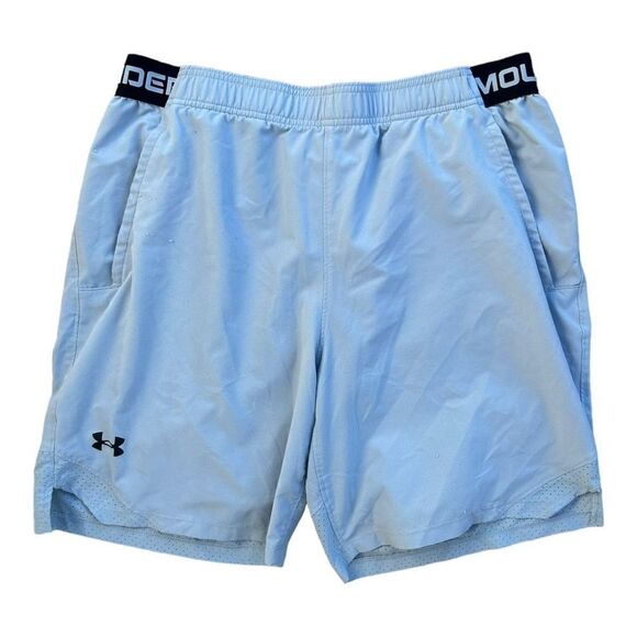 Under Armour Men's XL Woven Graphic Shorts Gray Fitted Biker - Picture 1 of 3